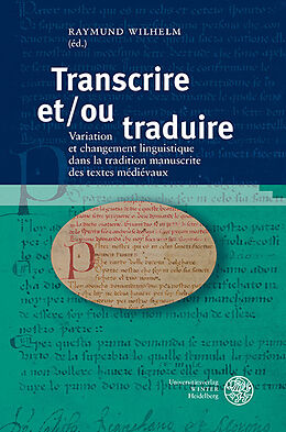 Fester Einband Transcrire et/ou traduire von 