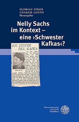Fester Einband Nelly Sachs im Kontext - eine Schwester Kafkas? von 
