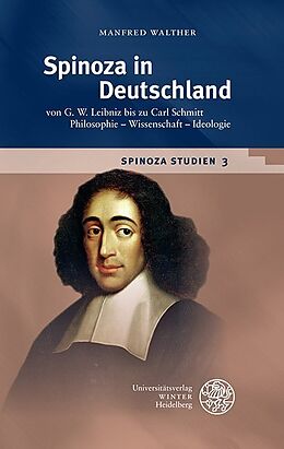 Fester Einband Spinoza-Studien / Spinoza in Deutschland von Manfred Walther