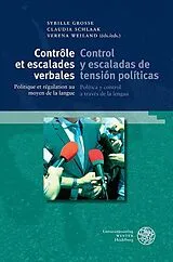 Fester Einband Contrôle et escalades verbales / Control y escaladas de tensión políticas von 