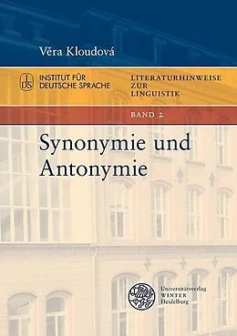 E-Book (pdf) Synonymie und Antonymie von Vra Kloudová