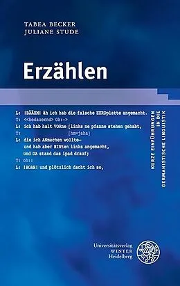 E-Book (pdf) Erzählen von Tabea Becker, Juliane Stude