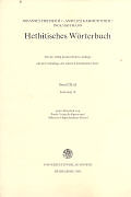 Kartonierter Einband Hethitisches Wörterbuch Bd. 3 H: Lieferung 16 von 