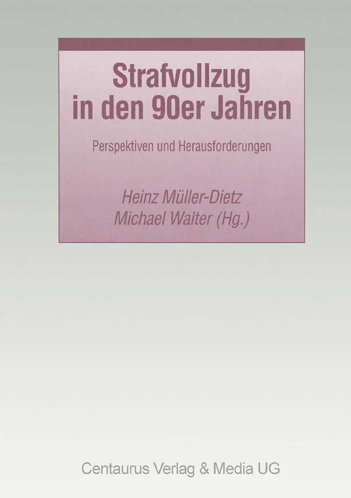 Strafvollzug in den 90er Jahren
