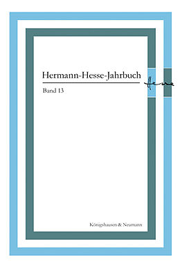 Fester Einband Herrmann-Hesse-Jahrbuch, Band 13 von 