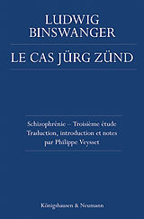 Couverture cartonnée Le Cas Jürg Zünd de Ludwig Binswanger