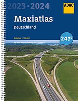 Kartonierter Einband ADAC Maxiatlas 2023/2024 Deutschland 1:150 000 von 