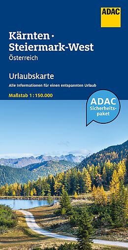 (Land)Karte ADAC Urlaubskarte Österreich 04 Kärnten, Steiermark-West 1:150.000 von 