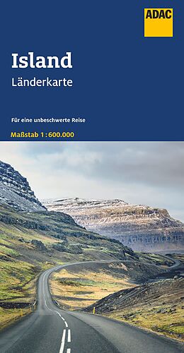 (Land)Karte ADAC Länderkarte Island 1:600.000 von 