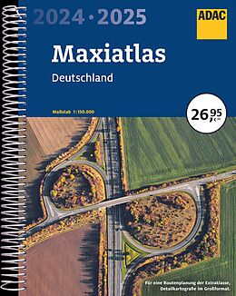 Kartonierter Einband ADAC Maxiatlas 2024/2025 Deutschland 1:150.000 von 