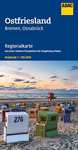 (Land)Karte ADAC Regionalkarte 04 Ostfriesland 1:150.000 von 