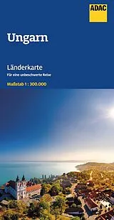 gefaltete (Land)Karte ADAC Länderkarte Ungarn 1:300.000 von