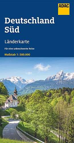 (Land)Karte ADAC Länderkarte Deutschland Süd 1:500.000 von 