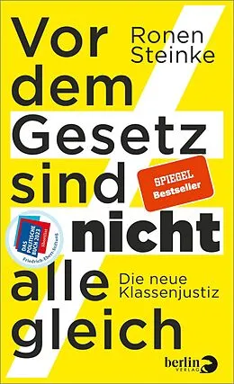 E-Book (epub) Vor dem Gesetz sind nicht alle gleich von Ronen Steinke