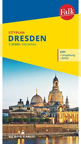 (Land)Karte Falk Cityplan Dresden 1:20.000 von 