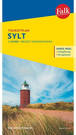 (Land)Karte Falk Touristplan Sylt 1:40.000 von 