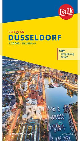 (Land)Karte Falk Cityplan Düsseldorf 1:20.000 von 