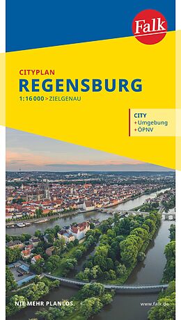 (Land)Karte Falk Cityplan Regensburg 1:16.000 von 