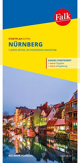 (Land)Karte Falk Stadtplan Extra Nürnberg 1:20.000 von 