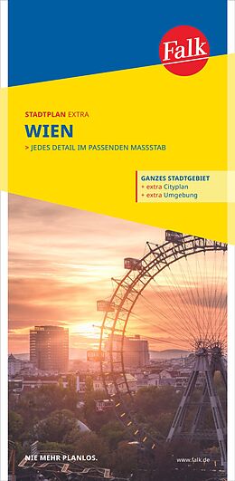 (Land)Karte Falk Stadtplan Extra Wien 1:21.500 von 