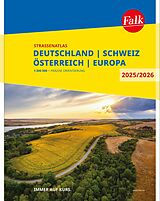 Kartonierter Einband Falk Straßenatlas 2025/2026 Deutschland, Schweiz, Österreich 1:300.000 von 