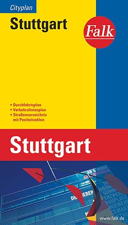 (Land)Karte Falk Cityplan Stuttgart 1:20.000 von 