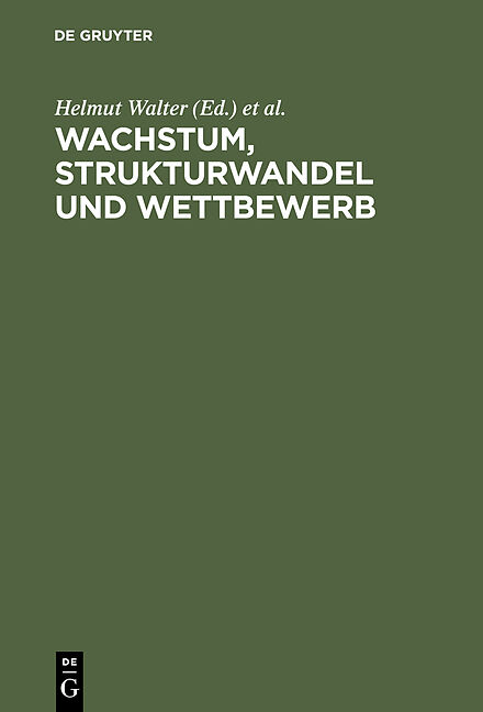 Wachstum, Strukturwandel und Wettbewerb