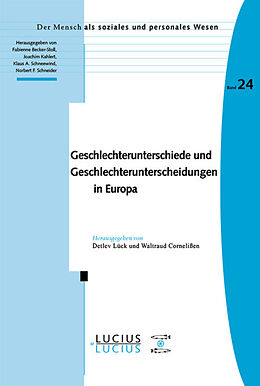 Kartonierter Einband Geschlechterunterschiede und Geschlechterunterscheidungen in Europa von 