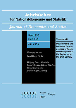 Kartonierter Einband Determinants and Economic Consequences of Youth Unemployment at the Beginning of the 21st Century von 