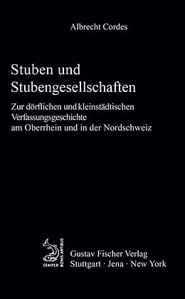 E-Book (pdf) Stuben und Stubengesellschaften von Albrecht Cordes