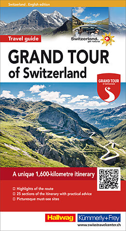Couverture cartonnée Grand Tour of Switzerland Touring Guide english de Roland Baumgartner, Peter-Lukas Meier