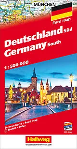 (Land)Karte Allemagne du Sud 1:500 000 von 