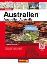 Kartonierter Einband Hallwag Strassenatlas Australien von 