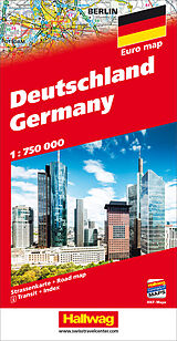 Carte (de géographie) Allemagne 1:750 000 de 