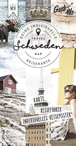 gefaltete (Land)Karte Schweden Guide Me von 