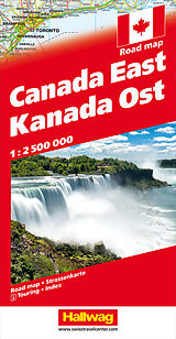 (Land)Karte Kanada Strassenkarte Ost 1:2.5 Mio von 