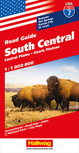 gefaltete (Land)Karte South Central USA Road Guide Nr. 07 1:1 Mio 1000000 von 