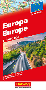(Land)Karte Europa Strassenkarte 1:3,6 Mio. von 