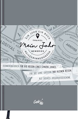 Fester Einband GuideMe TravelMemories &quot;Mein Jahr&quot; - Reisetagebuch von 