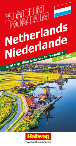 Carte (de géographie) Niederlande Strassenkarte 1:200 000 de 