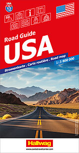 gefaltete (Land)Karte USA Strassenkarte 1:3,8 Mio. Road Guide No 12 von 