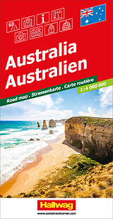 (Land)Karte Australien Strassenkarte 1:4 Mio. von 