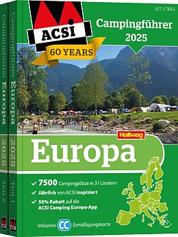 Kartonierter Einband ACSI Campingführer Europa 2025 von 