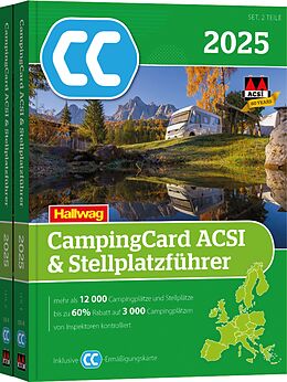 Kartonierter Einband ACSI CampingCard &amp; Stellplatzführer 2025 von 