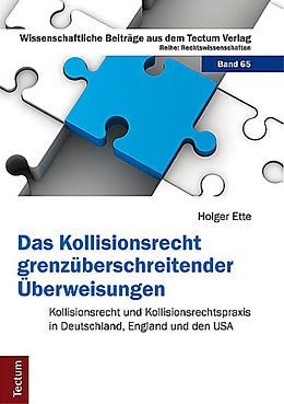 Fester Einband Das Kollisionsrecht grenzüberschreitender Überweisungen von Holger Ette