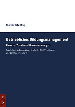 Kartonierter Einband Betriebliches Bildungsmanagement von 