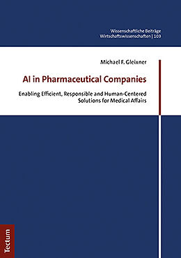 Couverture cartonnée AI in Pharmaceutical Companies de Michael F. Gleixner