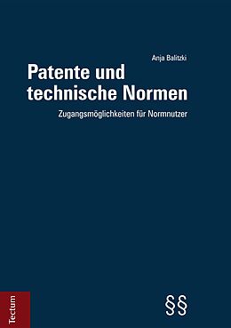 E-Book (pdf) Patente und technische Normen von Anja Balitzki