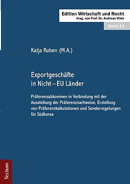 E-Book (pdf) Exportgeschäfte in Nicht - EU Länder von Katja Ruben