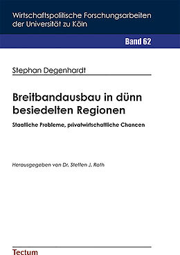 E-Book (pdf) Breitbandausbau in dünn besiedelten Regionen von Stephan Degenhardt